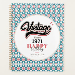 Vintage since - 1971 planner