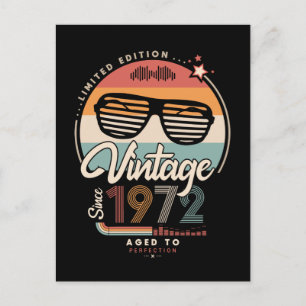 Vintage since 1972 postcard
