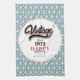 Vintage since - 1972 tea towel