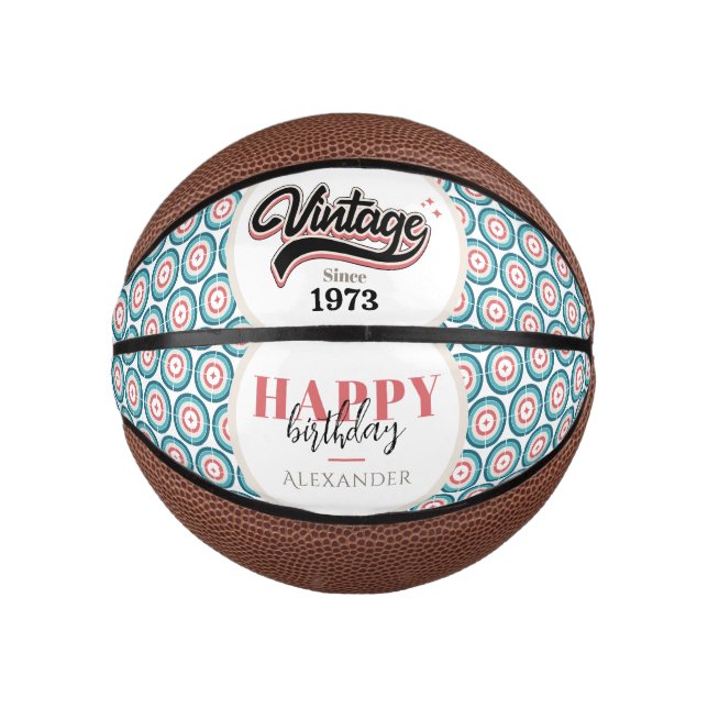 Vintage since - 1973 mini basketball (Front)