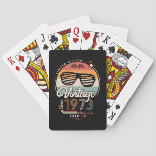 Vintage since 1973 playing cards