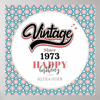 Vintage since - 1973 poster