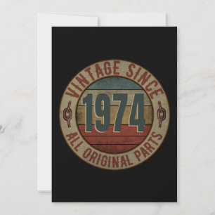 VINTAGE SINCE 1974 ALL ORIGINAL PARTS. INVITATION