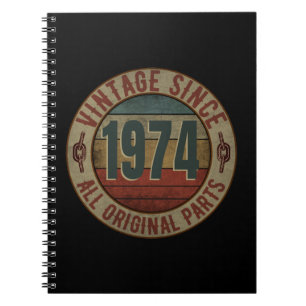 VINTAGE SINCE 1974 ALL ORIGINAL PARTS. NOTEBOOK