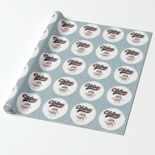 Vintage since - 1974 wrapping paper
