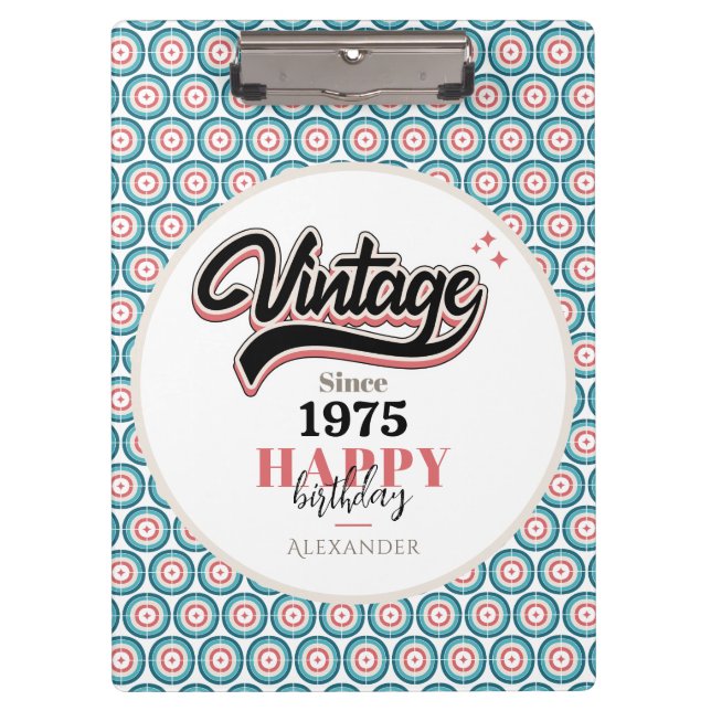 Vintage since - 1975 clipboard (Front)
