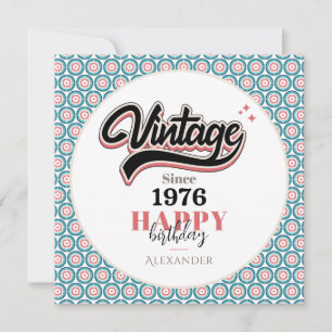 Vintage since - 1976 thank you card