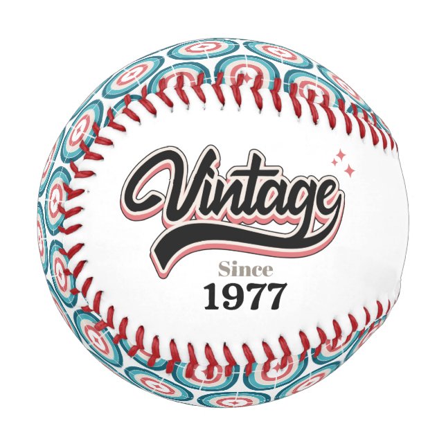 Vintage since - 1977 baseball (Front Left)
