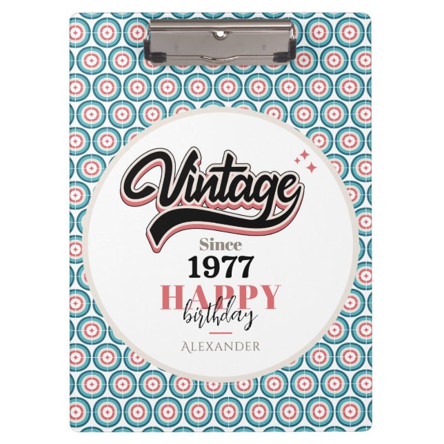 Vintage since - 1977 clipboard (Front)