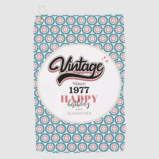 Vintage since - 1977 golf towel (Front)