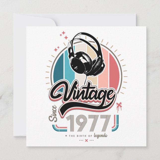 Vintage since 1977 headphones (Front)