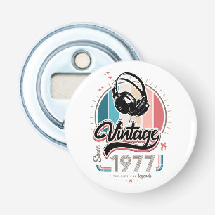 Vintage since 1977 headphones bottle opener
