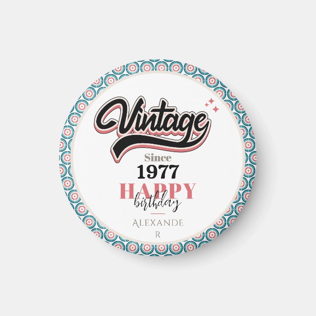 Vintage since - 1977 magnet (Front)