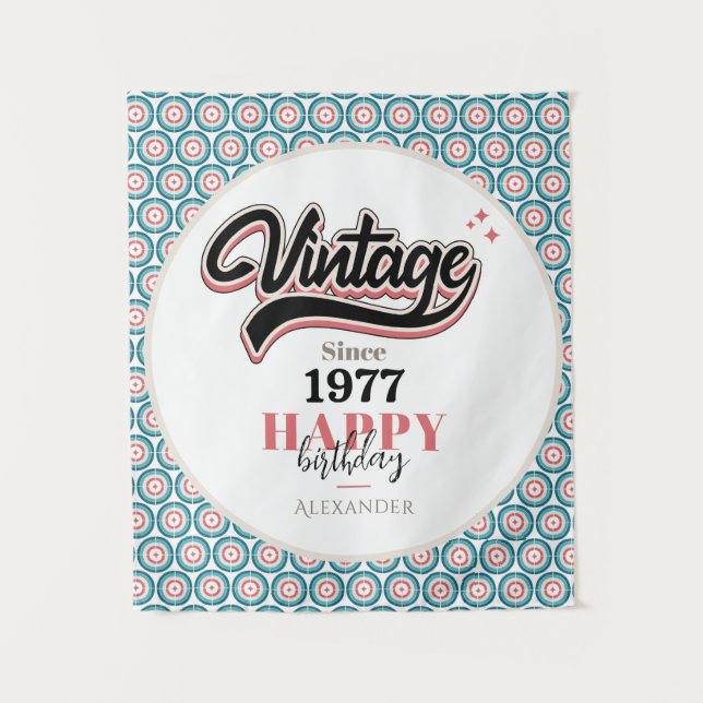 Vintage since - 1977 tapestry (Front)