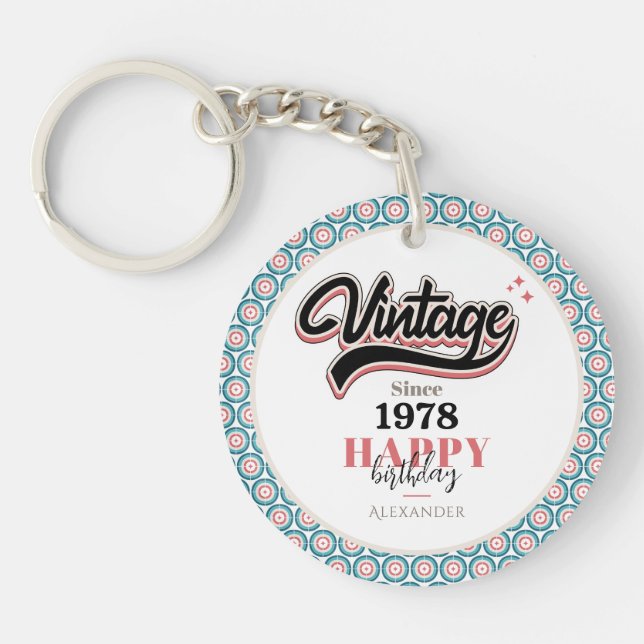 Vintage since - 1978 key ring (Front)