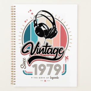 Vintage since 1979 headphones planner