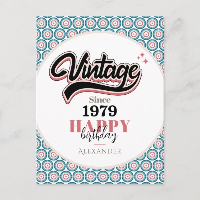 Vintage since - 1979 postcard (Front)