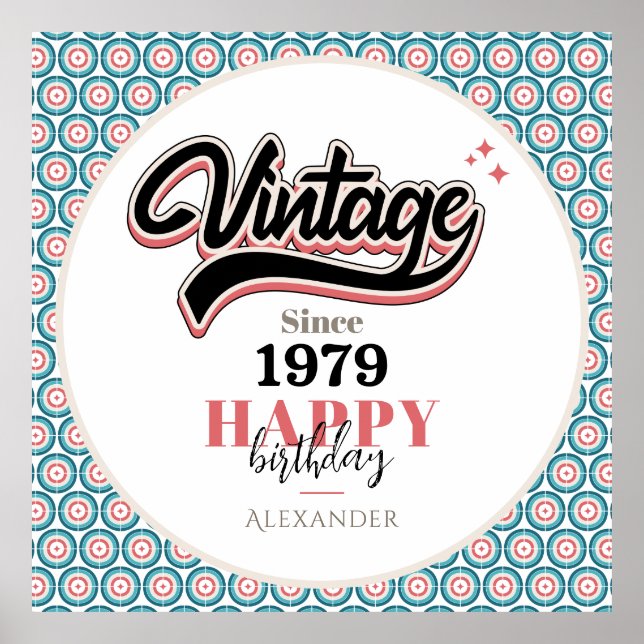 Vintage since - 1979 poster (Front)