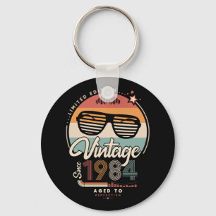 Vintage since 1984 key ring