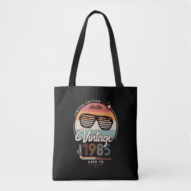Vintage since 1985 tote bag (Front)