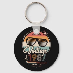 Vintage since 1987 key ring