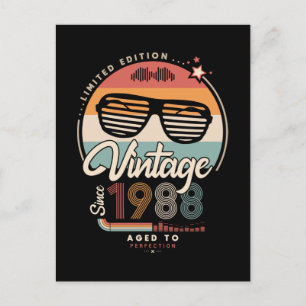 Vintage since 1988 postcard