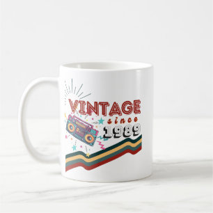 Vintage since 1989 Nostalgic & Vintage Music  Coffee Mug