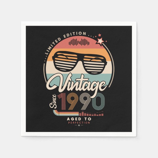 Vintage since 1990 napkin (Front)