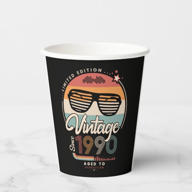 Vintage since 1990 paper cups (Front)