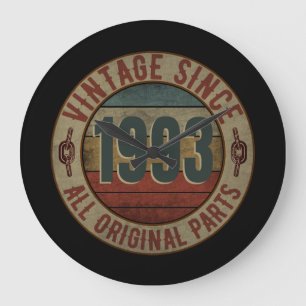 VINTAGE SINCE 1993 ALL ORIGINAL PARTS. LARGE CLOCK