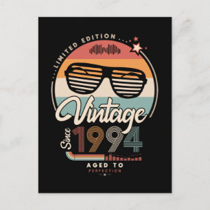 Vintage since 1994 postcard