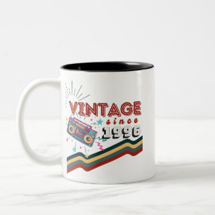 Vintage since 1996 Nostalgic & Vintage Music  Two-Tone Coffee Mug