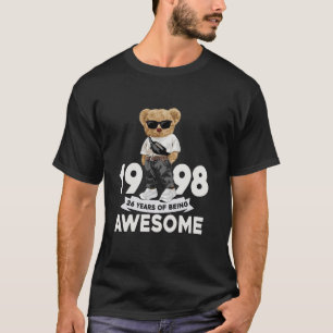 Vintage Since 1998 26th Birthday Gifts 26 Year Old T-Shirt
