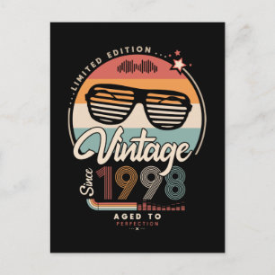 Vintage since 1998 postcard