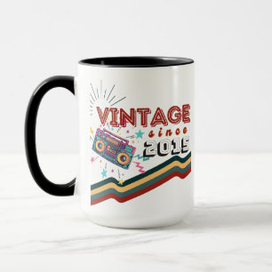 Vintage since 2015 Nostalgic & Vintage Music Mug