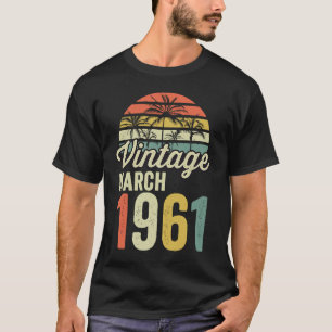 Vintage Since March 1951 Bday Vintage 70Th Birthda T-Shirt