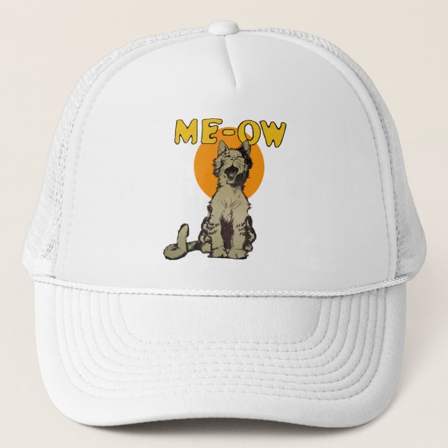 Vintage Singing Alley Cat Trucker Hat (Front)
