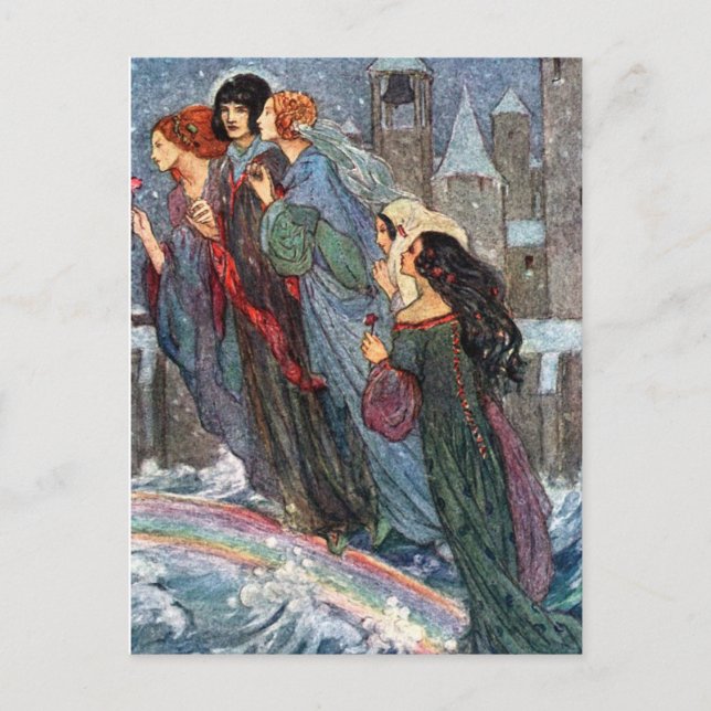 Vintage - Sisters Cross the Bridge With Me, Postcard (Front)