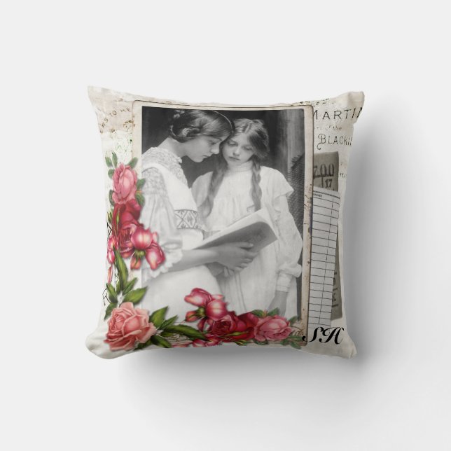 Vintage Sisters Cushion (Front)