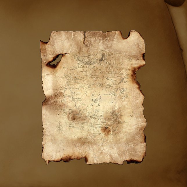 Vintage Skane Map Scrapbook Paper (Creator Uploaded)