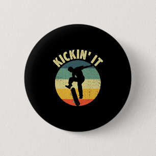 Vintage Skateboard Design For Boys Girls Kids Skat 6 Cm Round Badge