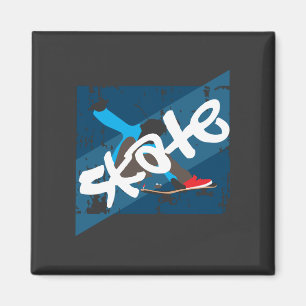 Vintage Skateboard Magnet