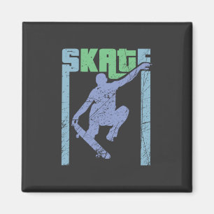 Vintage Skateboard Magnet