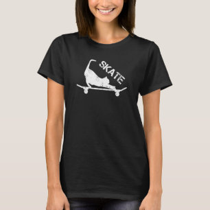 Vintage Skateboard Skateboarder Cat Skateboarding T-Shirt