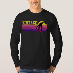 Vintage Skateboarding Retro Silhouette Skater Boy T-Shirt