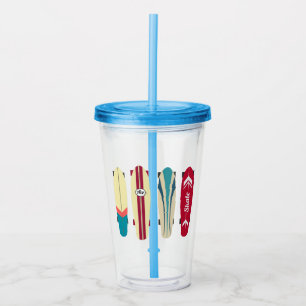 Vintage Skateboards Acrylic Tumbler