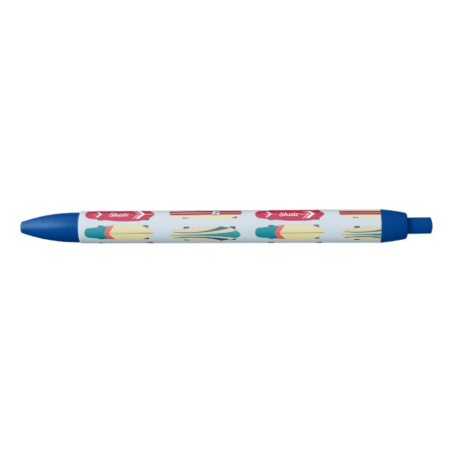 Vintage Skateboards Black Ink Pen (Front)