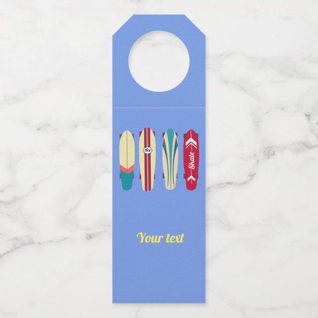 Vintage Skateboards Bottle Tag (Front)