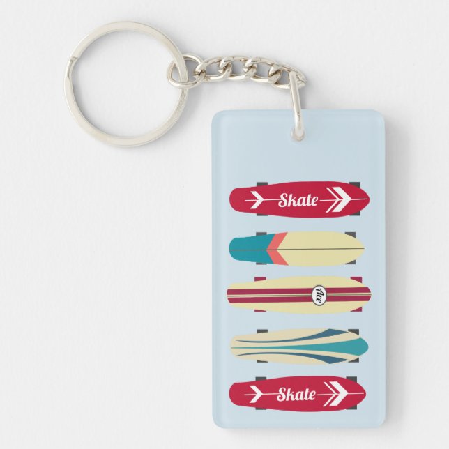 Vintage Skateboards Key Ring (Front)