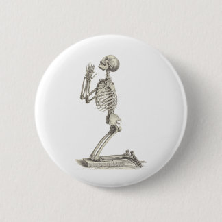 Vintage Skeleton 6 Cm Round Badge